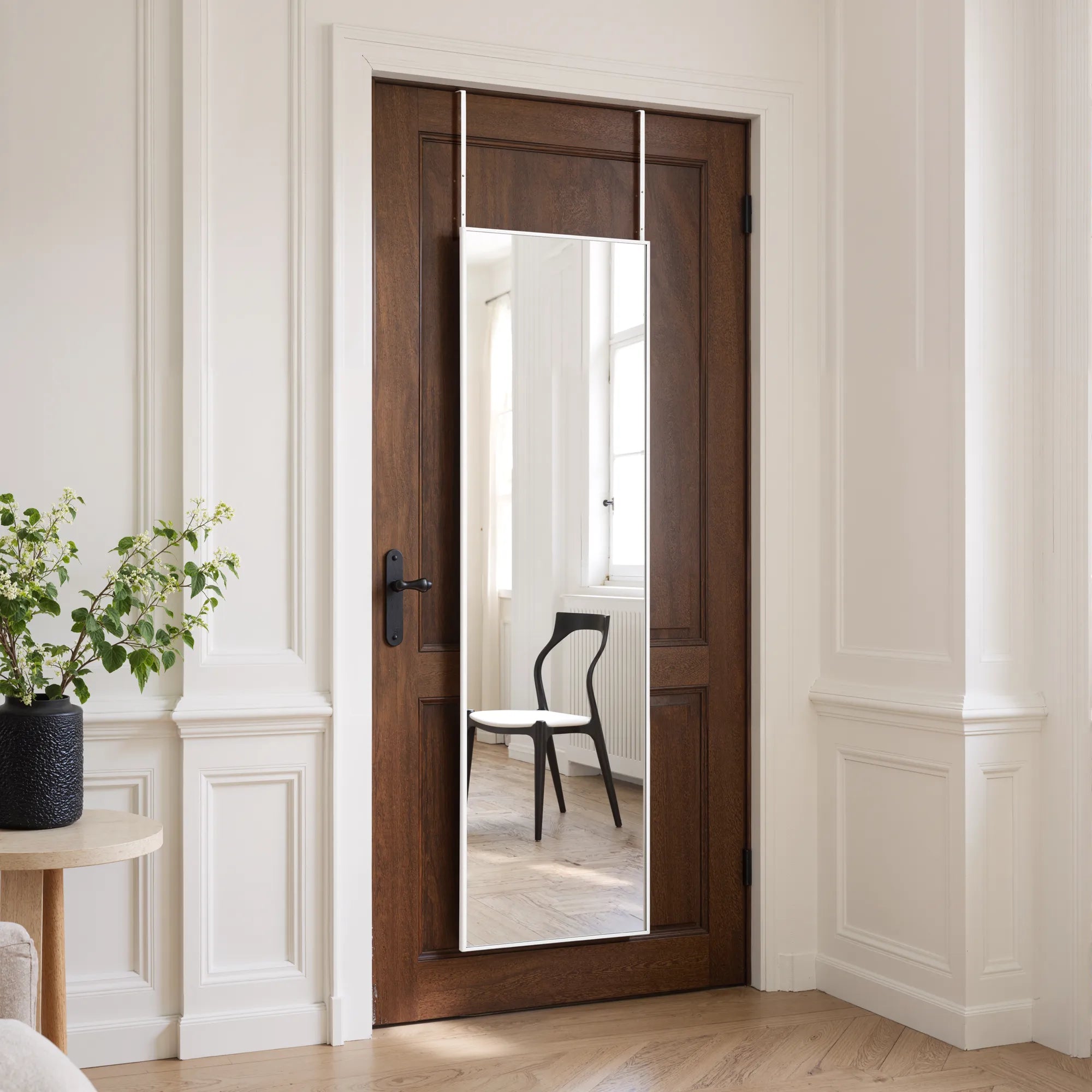 Quinn-Over-the-Door Full-Length Mirror — White