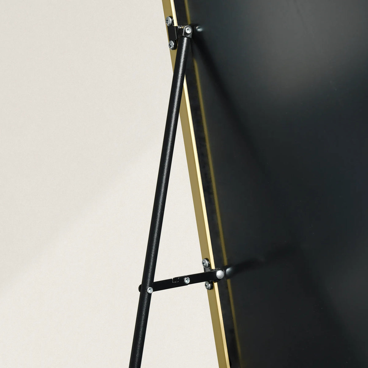 Large Living Room Bedroom Mirror - Gold Thin Frame Floor Mirror, Full ...