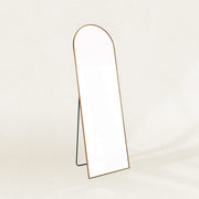 Rowan-Full Length Arched Mirror — Yellowish Brown