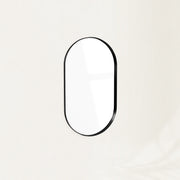 Zola-Oval Wall Mirror — Black