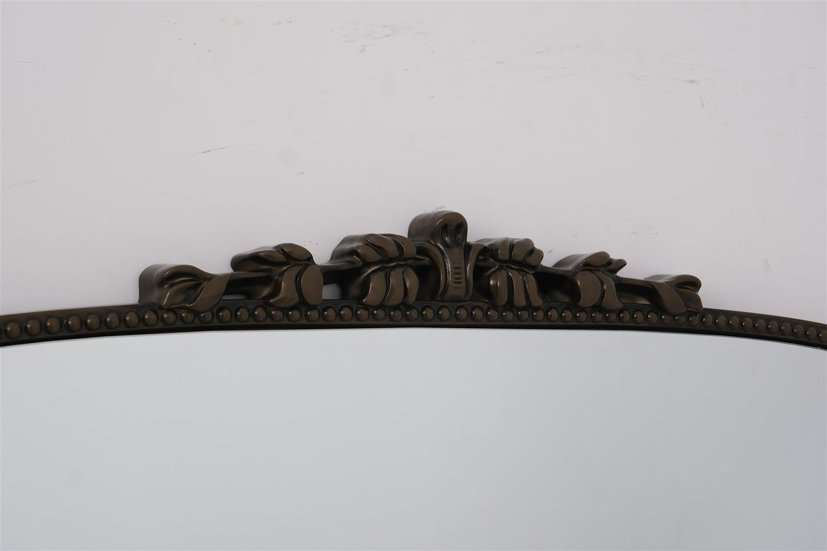 harriet antique bronze mirror frame detail